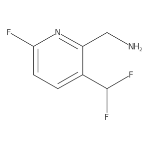 2-(Aminomethyl)-3-(difluoromethyl)-6-fluoropyridine Structure