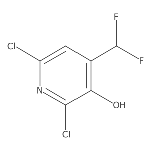 2,6-Dichloro-4-(difluoromethyl)pyridin-3-ol Structure