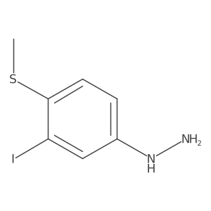 1-(3-Iodo-4-(methylthio)phenyl)hydrazine结构式