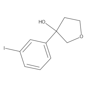 3-(3-Iodophenyl)tetrahydrofuran-3-ol结构式