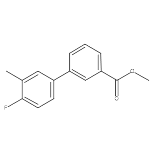 Methyl 3-(4-fluoro-3-methylphenyl)benzoate结构式