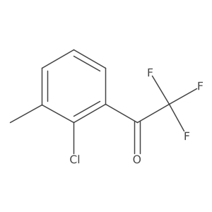 1-(2-Chloro-3-methylphenyl)-2,2,2-trifluoroethan-1-one结构式