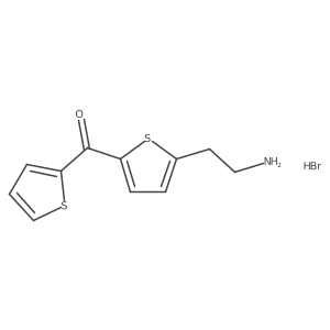 [5-(2-Aminoethyl)-2-thienyl](2-thienyl)methanone hydrobromide Structure