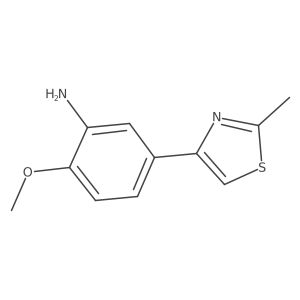 2-Methoxy-5-(2-methylthiazol-4-yl)aniline结构式