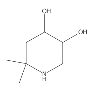 rac-(3R,4S)-6,6-dimethylpiperidine-3,4-diol Structure