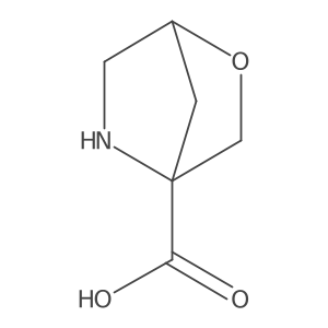 2-Oxa-5-azabicyclo[2.2.1]heptane-4-carboxylic acid Structure