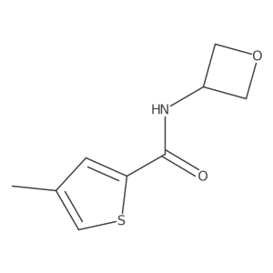 4-Methyl-n-(oxetan-3-yl)thiophene-2-carboxamide结构式