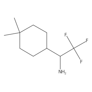 1-(4,4-Dimethylcyclohexyl)-2,2,2-trifluoroethan-1-amine结构式