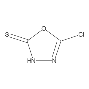5-Chloro-1,3,4-oxadiazole-2(3H)-thione Structure