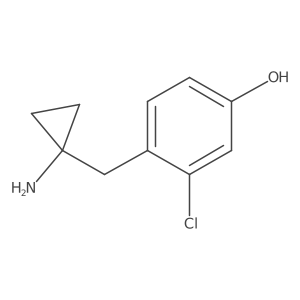 4-[(1-Aminocyclopropyl)methyl]-3-chlorophenol Structure