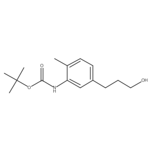 tert-butyl N-[5-(3-hydroxypropyl)-2-methylphenyl]carbamate Structure