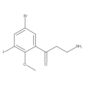 3-Amino-1-(5-bromo-3-fluoro-2-methoxyphenyl)propan-1-one Structure