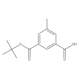 3-[(Tert-butoxy)carbonyl]-5-methylbenzoic acid结构式