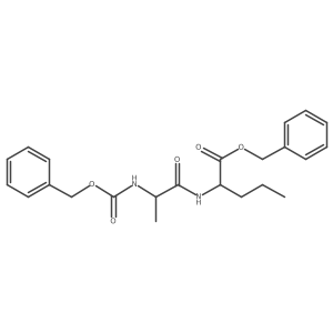 N-[(Phenylmethoxy)carbonyl]-L-alanyl-L-norvaline phenylmethyl ester Structure