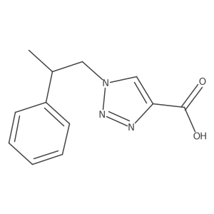 1-(2-phenylpropyl)-1H-1,2,3-triazole-4-carboxylic acid Structure