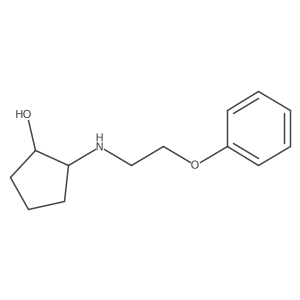 (1R,2R)-2-((2-Phenoxyethyl)amino)cyclopentan-1-ol结构式