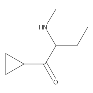 1-Cyclopropyl-2-(methylamino)butan-1-one Structure