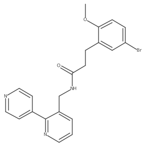 N-([2,4'-bipyridin]-3-ylmethyl)-3-(5-bromo-2-methoxyphenyl)propanamide Structure