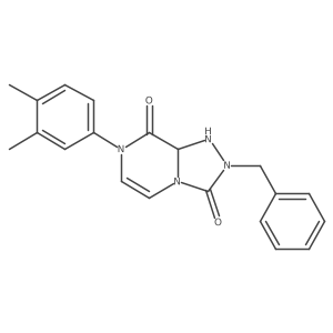 2-Benzyl-7-(3,4-dimethylphenyl)-1,8a-dihydro-[1,2,4]triazolo[4,3-a]pyrazine-3,8-dione结构式
