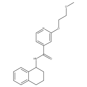 2-(2-methoxyethoxy)-N-(1,2,3,4-tetrahydronaphthalen-1-yl)isonicotinamide Structure