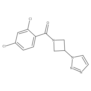 (3-(1H-1,2,3-triazol-1-yl)azetidin-1-yl)(2,4-dichlorophenyl)methanone结构式