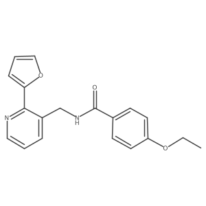 4-ethoxy-N-((2-(furan-2-yl)pyridin-3-yl)methyl)benzamide结构式