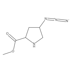 methyl (2S,4S)-4-azidopyrrolidine-2-carboxylate结构式