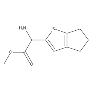 methyl 2-amino-2-{4H,5H,6H-cyclopenta[b]thiophen-2-yl}acetate结构式