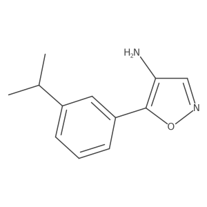 5-[3-(Propan-2-yl)phenyl]-1,2-oxazol-4-amine Structure