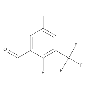 2-Fluoro-5-iodo-3-(trifluoromethyl)benzaldehyde Structure