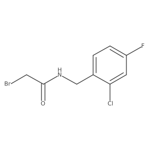 2-Bromo-n-(2-chloro-4-fluorobenzyl)acetamide结构式