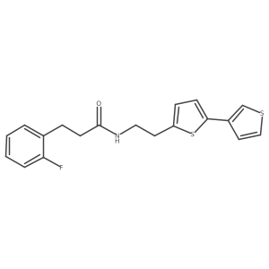 N-(2-{[2,3'-bithiophene]-5-yl}ethyl)-3-(2-fluorophenyl)propanamide结构式
