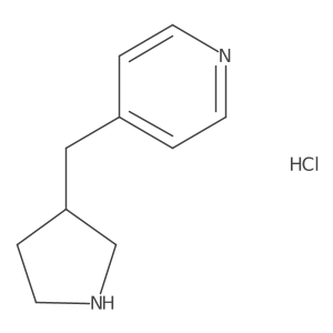 4-(Pyrrolidin-3-ylmethyl)pyridine hydrochloride Structure