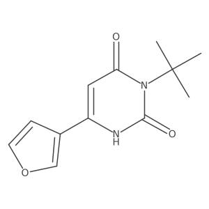 3-Tert-butyl-6-(furan-3-yl)-1,2,3,4-tetrahydropyrimidine-2,4-dione Structure
