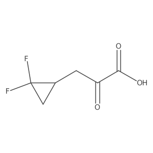 3-(2,2-Difluorocyclopropyl)-2-oxopropanoic acid Structure