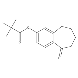 5-Oxo-6,7,8,9-tetrahydro-5H-benzo[7]annulen-2-yl pivalate Structure