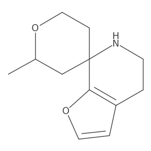 6'-methyl-5,6-dihydro-4H-spiro[furo[2,3-c]pyridine-7,4'-oxane] Structure