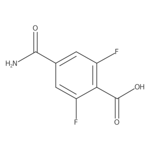 4-Carbamoyl-2,6-difluorobenzoic acid Structure