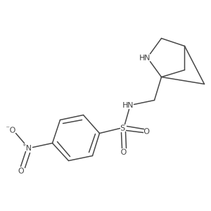 N-({2-azabicyclo[2.1.1]hexan-1-yl}methyl)-4-nitrobenzene-1-sulfonamide Structure