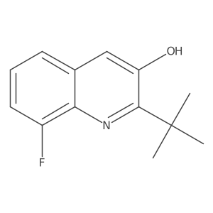 2-Tert-butyl-8-fluoroquinolin-3-ol结构式