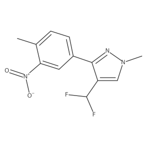 4-(difluoromethyl)-1-methyl-3-(4-methyl-3-nitrophenyl)-1H-pyrazole Structure