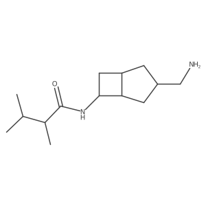 N-[3-(aminomethyl)bicyclo[3.2.0]heptan-6-yl]-2,3-dimethylbutanamide Structure