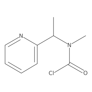 N-methyl-N-[1-(pyridin-2-yl)ethyl]carbamoyl chloride结构式