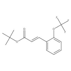 tert-butyl (2E)-3-[2-(trifluoromethoxy)phenyl]prop-2-enoate Structure