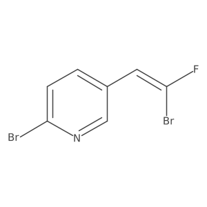 2-bromo-5-[(E)-2-bromo-2-fluoroethenyl]pyridine Structure