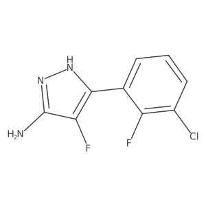 3-(3-chloro-2-fluorophenyl)-4-fluoro-1H-pyrazol-5-amine Structure