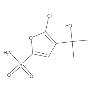 5-Chloro-4-(2-hydroxypropan-2-yl)furan-2-sulfonamide Structure