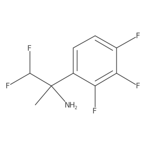 1,1-Difluoro-2-(2,3,4-trifluorophenyl)propan-2-amine Structure