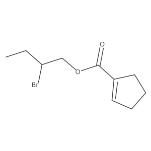 2-Bromobutyl cyclopent-1-ene-1-carboxylate Structure