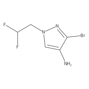 3-bromo-1-(2,2-difluoroethyl)-1H-pyrazol-4-amine Structure
